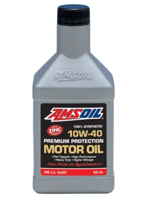 Bezpečná Platba Plně syntetický motorový olej AMSOIL Premium Protection 10W-40 Synthetic Motor Oil, objem 946 ml (1 quart)