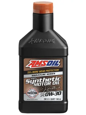 Hit Sezóny Plně syntetický motorový olej AMSOIL Signature Series 0W-30, objem 946 ml (1 quart)