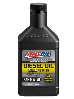 Plně syntetický motorový olej AMSOIL Signature Series 15W-40 Max-Duty Synthetic Diesel Oil, objem 946 ml (1 quart) Must-Have