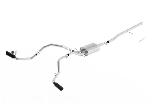 Borla Cat-Back výfukový systém "ATAK" typ 36 s koncovkami na boku pro GMC Sierra 1500 5,3l EC/SB 78,7", CC/SHB 69,3", WB 143,5", r.v. od 14-18, typ koncovek černé Vrácení Zdarma