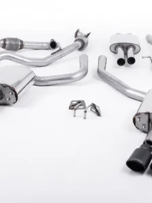 Bezpečná Platba Milltek Sport homologovaný výfuk cat-back s rezonátorem pro Audi S5 3.0 V6 Turbo Sportback B9 (bez Sport Diff) 2017-2024, dvojité oválné leštěné koncovky, typ koncovek oválné černé