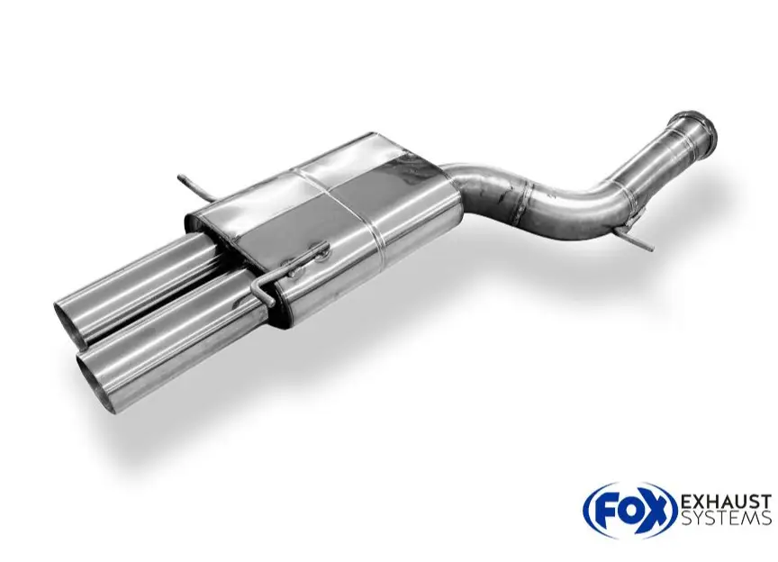 Kup Teď Fox Sportauspuff koncový tlumič výfuku s koncovkou 2x90 Typ 25 dvojitá pro Audi S4 B5 s motorem 2.7