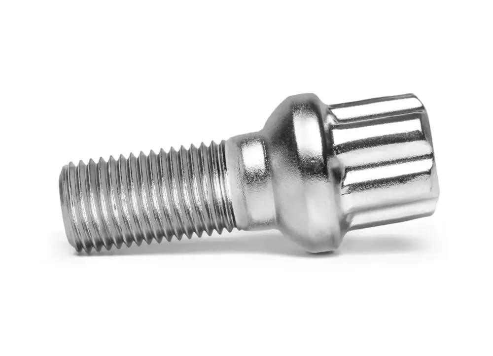 TPi Round Series kolový šroub, kulová dosedací plocha R13, kytičkový tvar hlavy (17 mm), závit 14x1,5, délka závitu 28 mm, barva saténová stříbrná Objednat Nyní