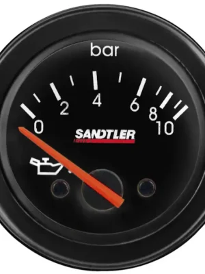 Sandtler série Racing přídavný ukazatel - tlak oleje, barva černá Akční Cena