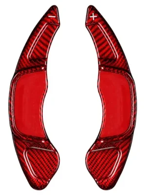 Akční Cena Karbonová pádla pod volant pro Volkswagen Golf R-Line Mk7 11/2013–, barva červený karbon