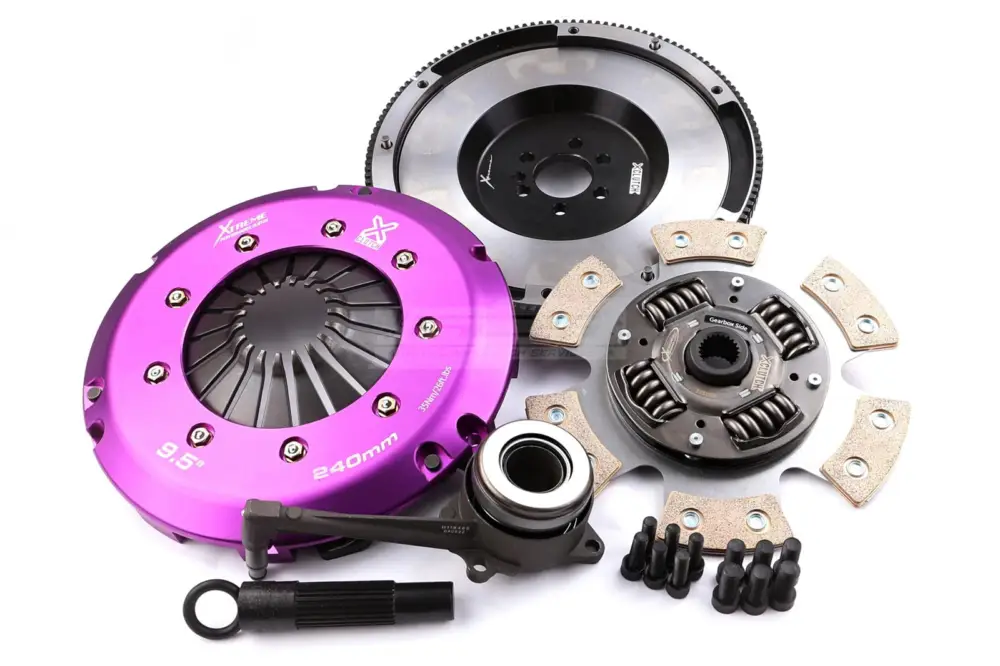 Xtreme Clutch jednolamelová keramická RACE spojková sada vč. setrvačníku a vypínacího ložiska pro Jeep Patriot 2.0 CRD s kapacitou krouticího momentu 910, r.v. 2007.02 - 2017.12 Výprodej