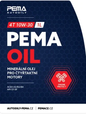 Motorový olej PEMA 4T 10W-30, 1L Výprodej