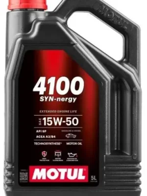 Koupit Online Motorový olej Motul 4100 SYN-NERGY 15W-50, 5L