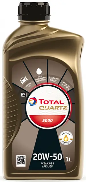 Horká Nabídka Motorový olej Total Quartz 5000 20W-50, 1L