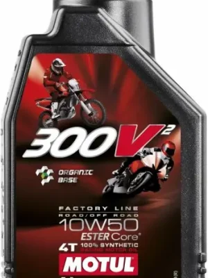 Nová Kolekce Motorový olej Motul 300V2 4T Factory Line 10W-50, 1L