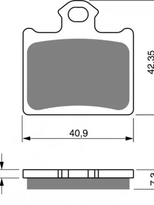 Značkový Brzdové destičky GOLDFREN 297 S33 OFF-ROAD REAR