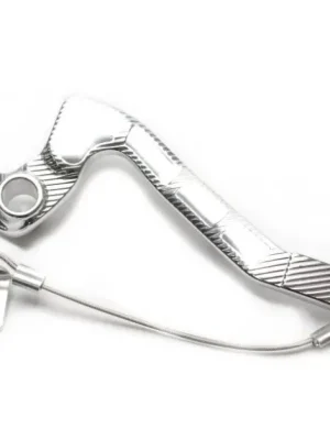 Přímo Od Výrobce Brzdový pedál MOTION STUFF 83P-0201002 silver body, black steel fixed tip Steel Fixed Tip