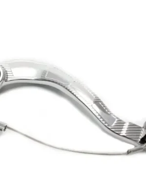 Brzdový pedál MOTION STUFF 83P-0821002 silver body, black steel fixed tip Steel Fixed Tip Expresní Doručení