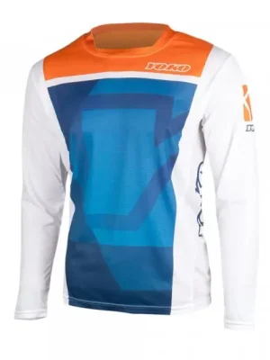 Motokrosový dres YOKO 66-176601-XL KISA modrý / oranžový XL (1.66-176601-XL) Cenově Výhodný