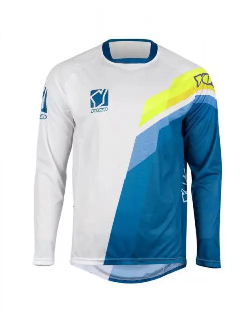 Originální Motokrosový dres YOKO 66-196602-S VIILEE bílý / modrý / žlutý S (1.66-196602-S)