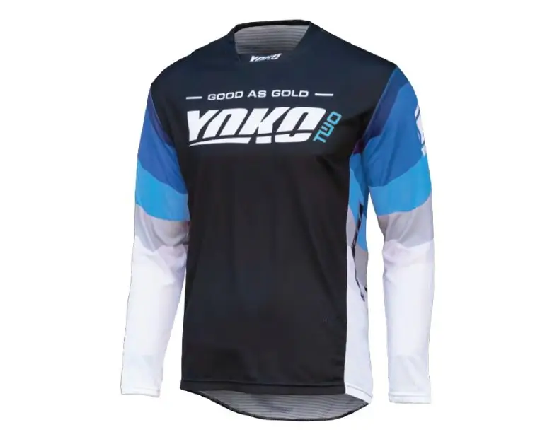 Finální Výprodej Motokrosový dres YOKO 66-226606-S TWO černo/bílo/modré S (1.66-226606-S)