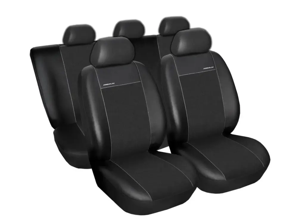 Autopotahy Peugeot 307, 5 dveř, od r. 2001-2007, Eco kůže + alcantara černé Super Cena