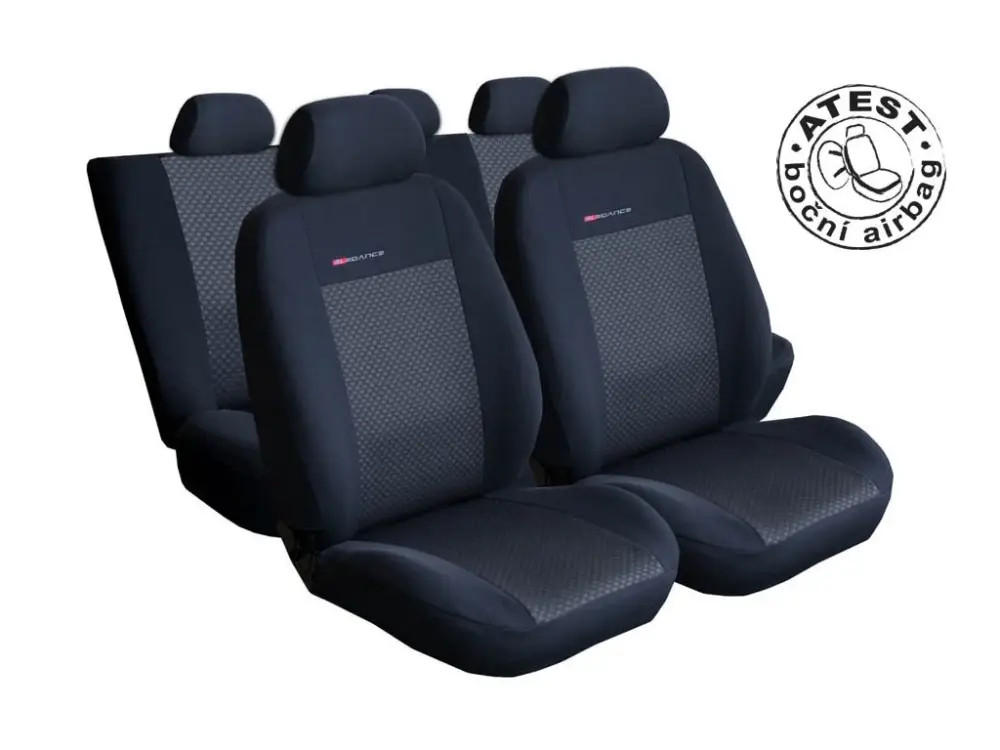 Autopotahy VW Golf VI, dělené zadní opěradlo a sedadlo, zadní lok. op.,od r.2008, černé Zlevněný