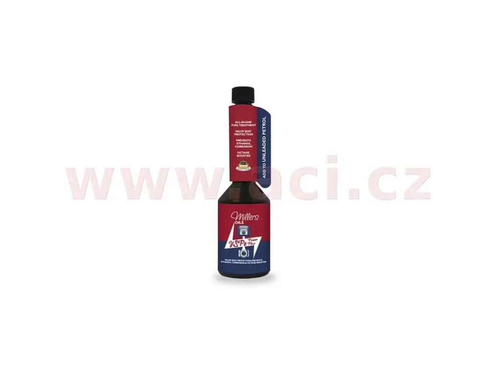 Expresní Doručení MILLERS OILS VSPe Power Plus - náhrada olova, ochrana sedel ventilů, ochrana před etanolovou korozí, + 2 oktany 250 ml