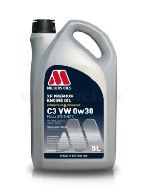 Cenově Výhodný MILLERS OILS XF PREMIUM C3 VW 0w30, plně syntetický, 5l