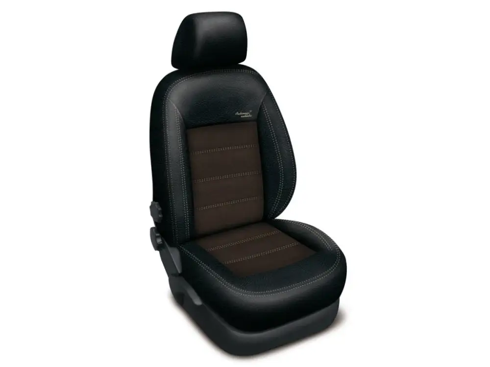 Autopotahy Škoda Octavia I, AUTHENTIC VELVET, dělená, zadní loketní opěrka, černohnědé Ihned K Objednání