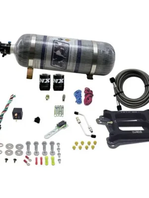 4150 Conventional Plate System Alcohol Pro-Power 100-500Hp with 12Lb Carbon Bottle Nitrous Express NX 50045-12 Tovární Cena