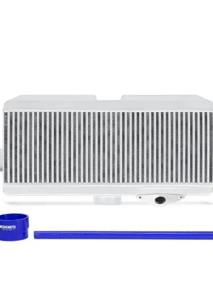 Akce Mishimoto Subaru WRX STI Top Mount Intercooler Kit 2008+ Silver w/ Blue Hoses