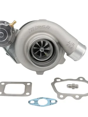Novinka Turbodmychadlo Pulsar PSR 2860 Gen2 475KM .64 T25 Inlet 5-Bolt Outlet IWG Stamping Actuator 11,6PSI Kuličková ložiska