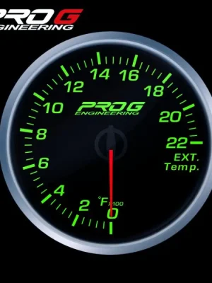 Budík EGT Pro G Race Series RS, teploty výfukových plynů EGT °C Zelený 52mm Autentický