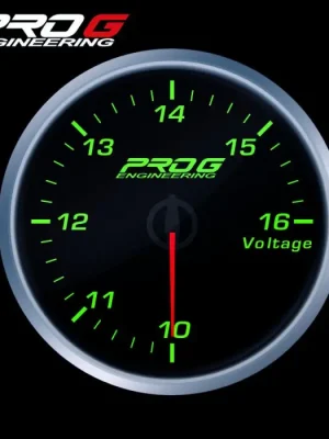 Autentický Budík napětí (Voltmetr) Pro G Race Series RS, Zelený 52mm