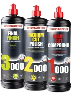 MENZERNA Sada lešticích past 1000 2000 3000 korekce laku 3x250ml Přímo Od Výrobce