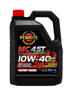 Časově Omezené Motorový olej Penrite MC-4ST 10W-40 100% PAO ESTER Full Synthetic 4L