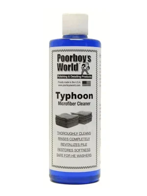 Oblíbený POORBOY'S WORLD Typhoon Microfiber Cleaner prací prostředek na mikrovlákna 473ml